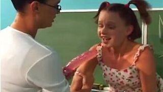 Hot lesbian action in the classroom - porn video