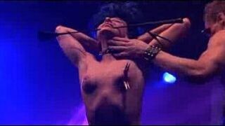 Nasty funky fucked on stage - porn video